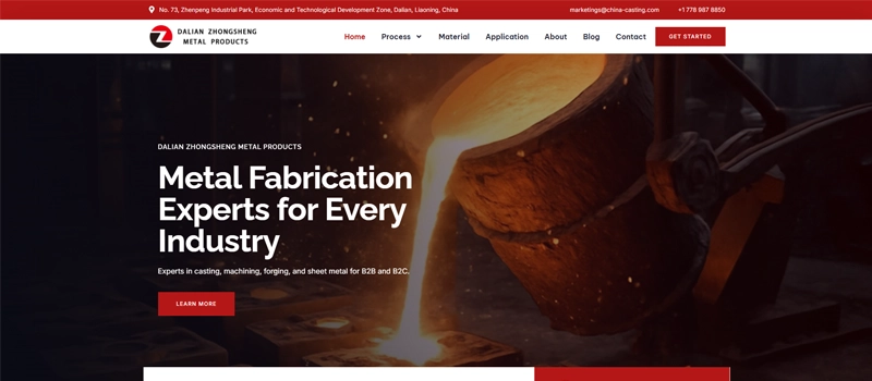 Dalian Zhongsheng Metal Products Home Page