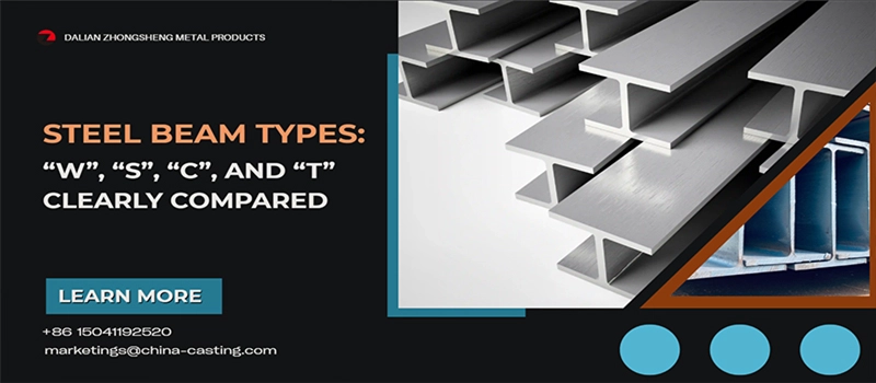 Dalian Zhongsheng Metal Products Steel Beam Types W, S, C, and T Clearly Compared