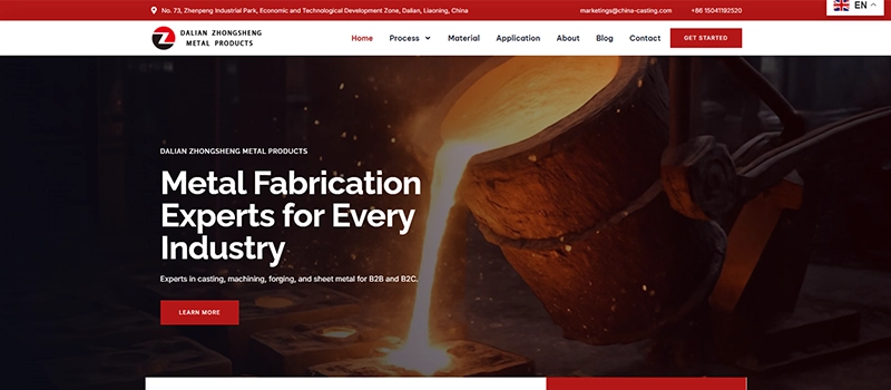 Dalian Zhongsheng Metal Products Experts in casting machining forging and sheet metal for B2B