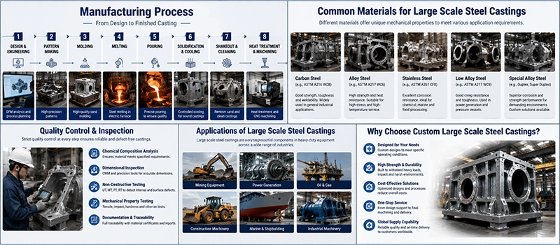 Dalian Zhongsheng Metal Products Advantages of Custom Large Scale Steel Castings