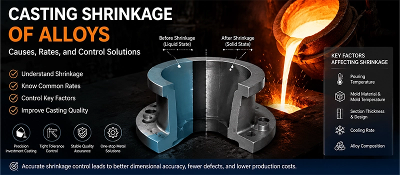 Dalian Zhongsheng Metal Products Casting Shrinkage of Alloys Causes and Solutions