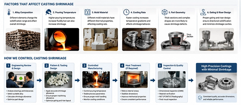 Dalian Zhongsheng Metal Products Casting Shrinkage of Alloys Why Does Casting Shrinkage Occur