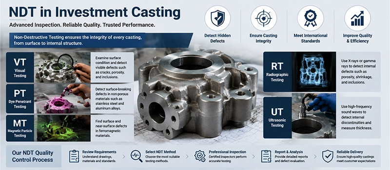 Dalian Zhongsheng Metal Products Common NDT Methods Used in Investment Casting