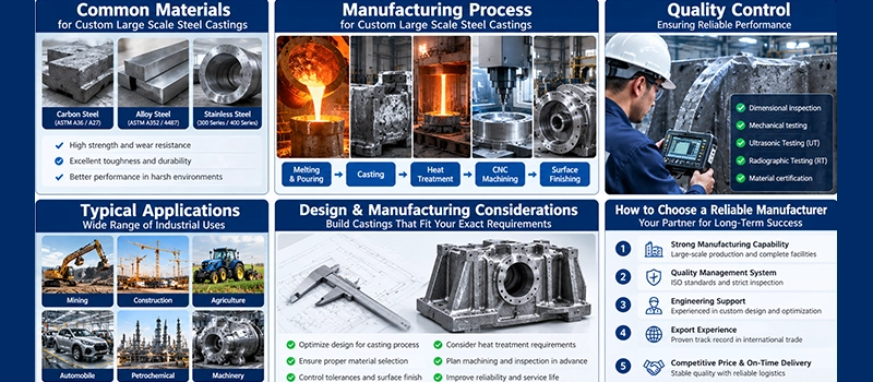 Dalian Zhongsheng Metal Products Custom Large Scale Steel Castings Smart Buyer Guide