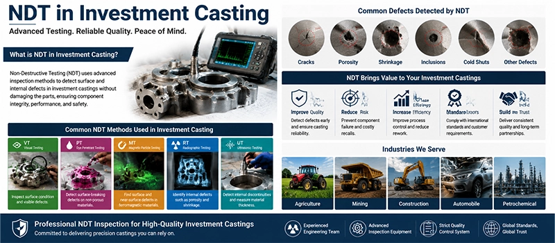 Dalian Zhongsheng Metal Products How to Choose the Right NDT Method for Investment Castings