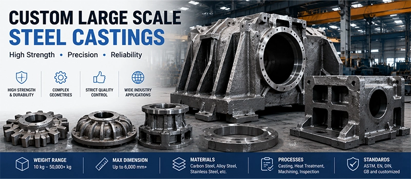Dalian Zhongsheng Metal Products Manufacturing Process for Custom Large Scale Steel Castings