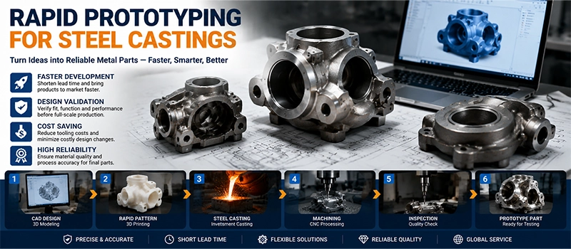 Dalian Zhongsheng Metal Products Rapid Prototyping for Steel Castings Why Rapid Prototyping Is Important for Steel Castings