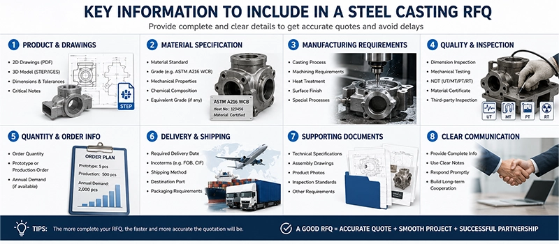 Dalian Zhongsheng Metal Products How to Write a Steel Casting RFQ Specify the Correct Material Grade