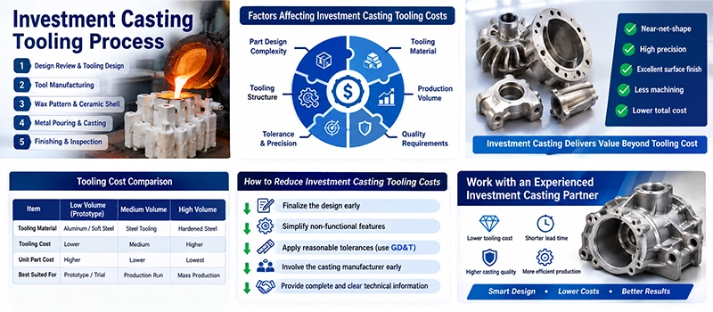 Dalian Zhongsheng Metal Products Investment Casting Tooling Costs Typical Investment Casting Tooling Costs
