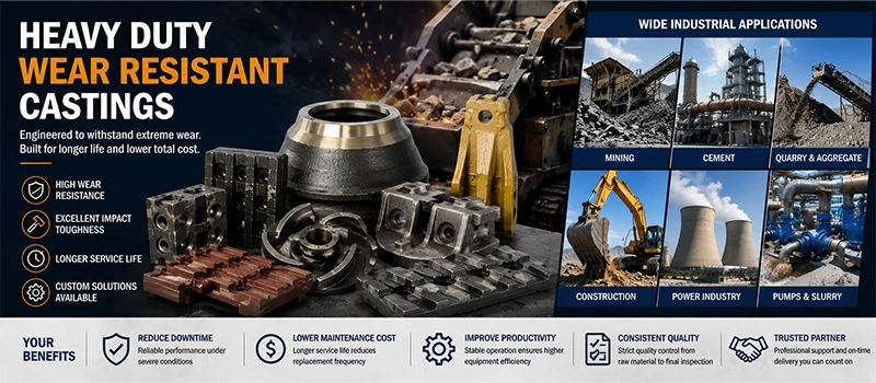Dalian Zhongsheng Metal Products Materials Used for Heavy Duty Wear Resistant Castings