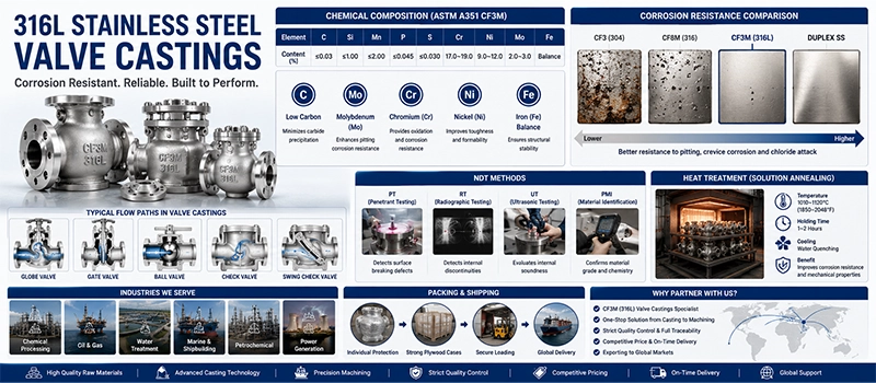 Dalian Zhongsheng Metal Products Where Are 316L Stainless Steel Valve Castings Used