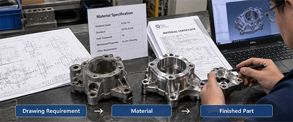 Dalian Zhongsheng Metal Products Material Requirements Start with the Drawing