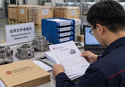 Dalian Zhongsheng Metal Products Our Quality Control Process Documentation & Release