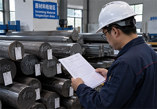 Dalian Zhongsheng Metal Products Our Quality Control Process Incoming Material Verification